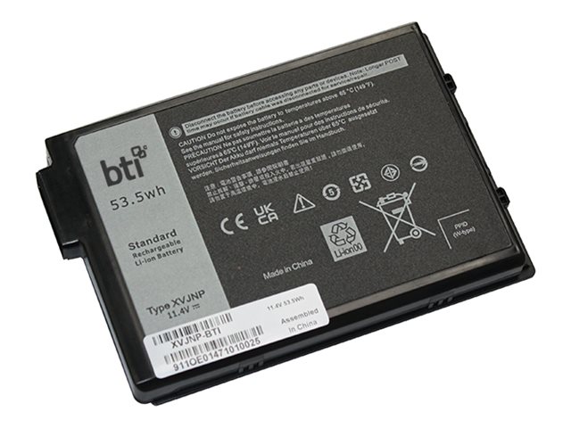 Bti - Batteri Til Bærbar Computer (Svarende Til: Dell Xvjnp) - Litiumion - 3-Cellet - 4680 Mah - 53.3 Wh