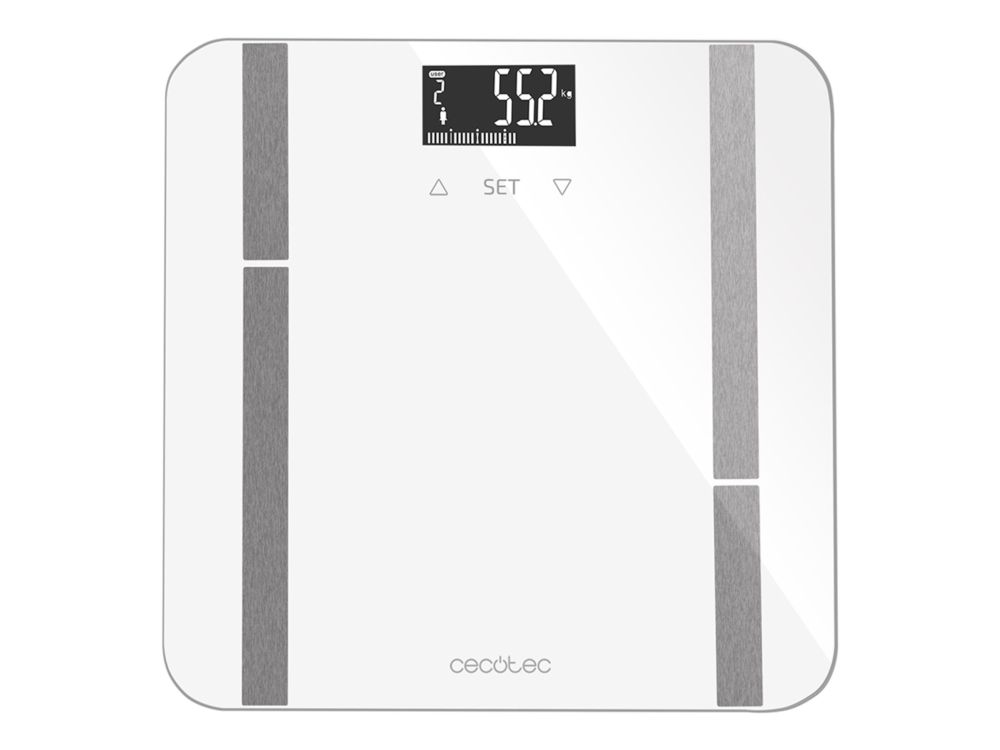 Cecotec 04088, Elektronische Personenwaage, 180 Kg, 100 G, Weiß, 5 Kg, Kg/Lb