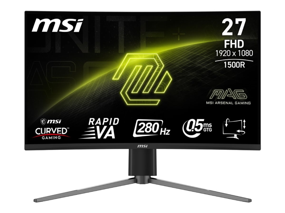Msi Mag 276Cpxf, 68,6 Cm (27"), 1920 X 1080 Pixel, Fuld Hd, Lcd, 0,5 Ms, Sortieren