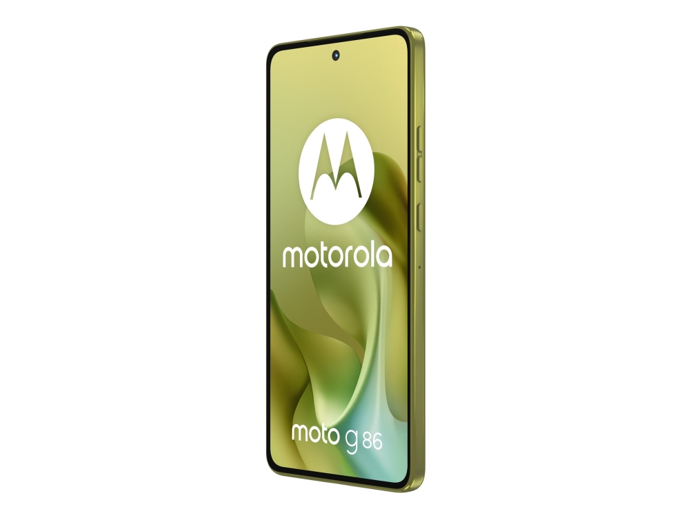 Motorola Moto G86 - 5G pekskärmsmobil - dual-SIM - RAM 8 GB / Internminne 256 GB - microSD slot - pOLED-skärm - 6.67 - 2712 x 1220 pixlar (120 Hz) - 2 bakre kameror 50 MP, 8 MP - front camera 32 MP - pantone gyllene cypress