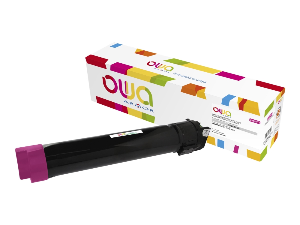 Armor - Magenta - Genproduceret - Tonerholder (Alternativ Til: Lexmark X950x2mg) - For Lexmark X950de, X950dhe, X950dte, X952, X952de, X952dhe, X952d