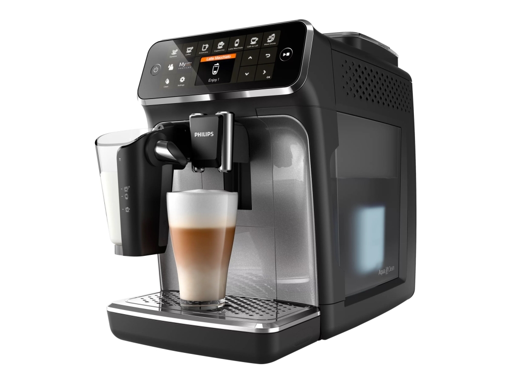 Philips 4300 series EP4346 - Automatisk kaffekokare med mjölkskummare - 15 bar - svart