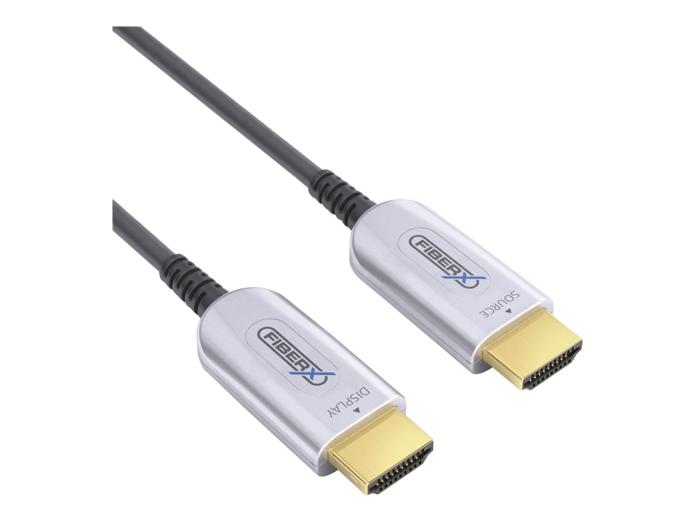 Fiberx Fx-I350-020, 20 M, Hdmi Typ A (Standard), Hdmi Typ A (Standard), 18 Gbit/S, Schwarz, Silber