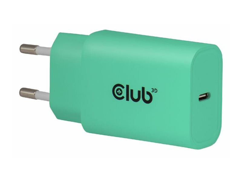 Club3d 2-Pack Usb-C Charger 30Watt Green, Drinnen, Ac, Grün