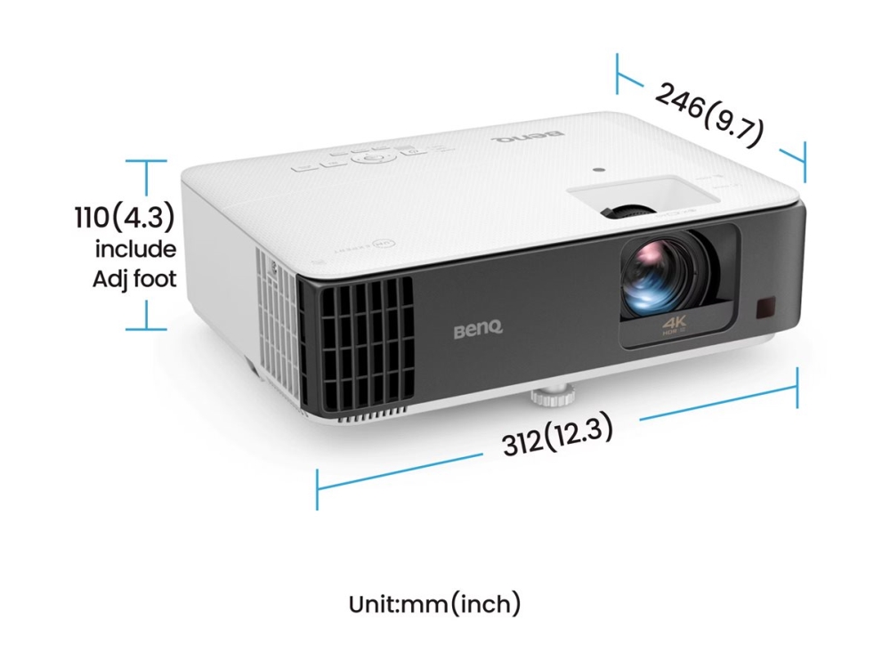 Benq Tk700st, 3000 Ansi Lumens, Dlp, Uhd 4K (3840X2160), 10000:1, 16:9, 1,07 Milliarder Farver