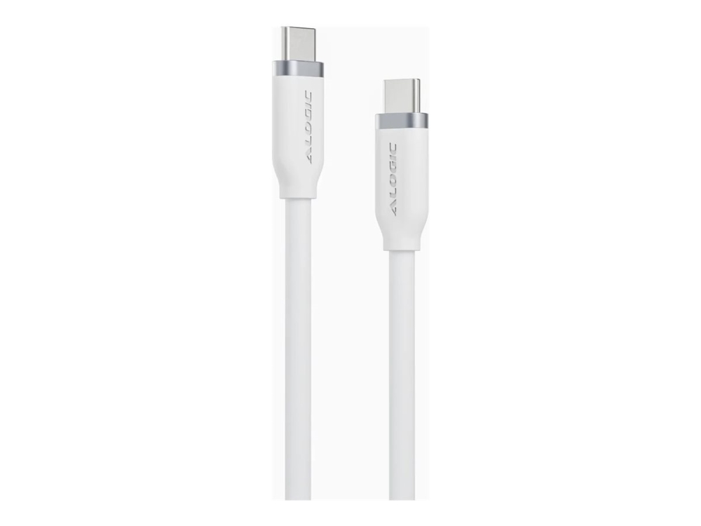 Alogic - Usb-Kabel - Usb-C (Han) Til Usb-C (Han) - 48 V - 5 A - 1 M - Usb Power Delivery (240 W) - Hvid