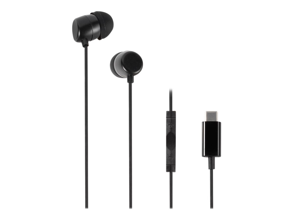 Vivanco - Hörlurar med mikrofon - inuti örat - kabelansluten - USB-C - svart | TV, Ljud & Bild - Hörlurar & Mikrofoner | GameStuff