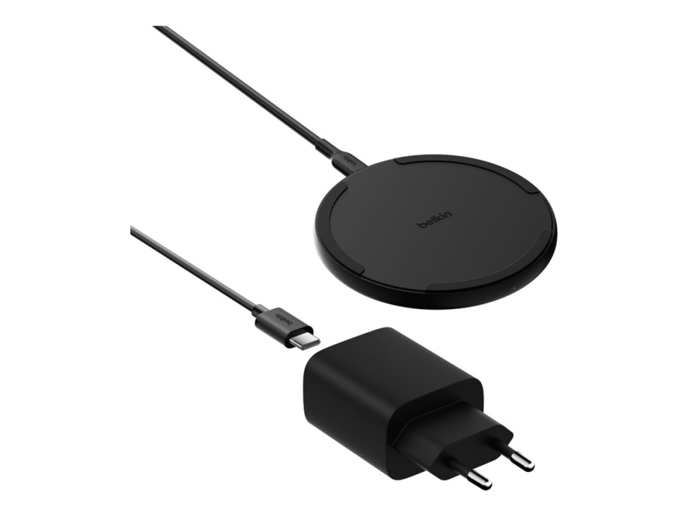 Belkin Boost Charge Opladningsplade 15W Usb-C Med Lysnettet.Sort Wia012kqbk