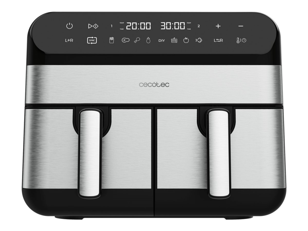 Cecotec Cecofry Advance 9000 - Dobbelt Varmluftssteger - 9 Liter - 2.8 Kw - Inox