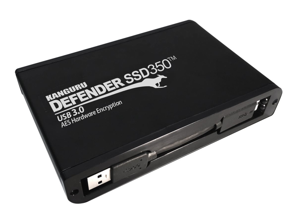 Kanguru Defender Ssd350, 2 Tb, Micro-Usb B, 3.2 Gen 1 (3.1 Gen 1), 120 Mb/S, 3 Gbit/Sek., Sort