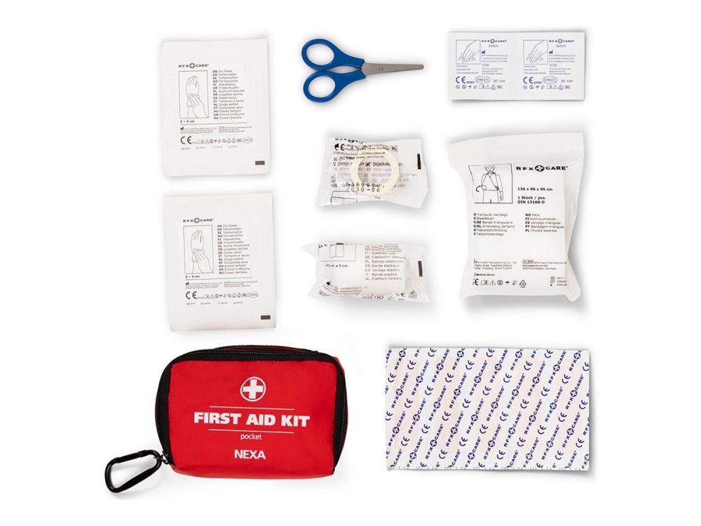 Nexa - Första hjälpenkit - 13 delar - pocket bag | Kläder & Säkerhet - Säkerhetsutrustning - Första hjälpen | GameStuff