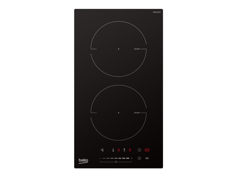 Beko Hob | Hdi32400to | Induction | Number Of Burners/Cooking Zones 2 | Touch Control | Timer | Black