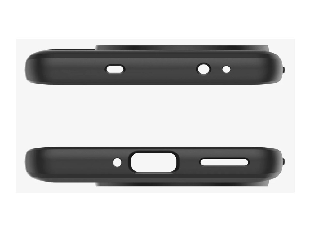 Spigen Ultra Hybrid - Bagsidecover Til Mobiltelefon - Polykarbonat, Termoplastisk Polyuretan (Tpu) - Mat Sort - For Oneplus 12
