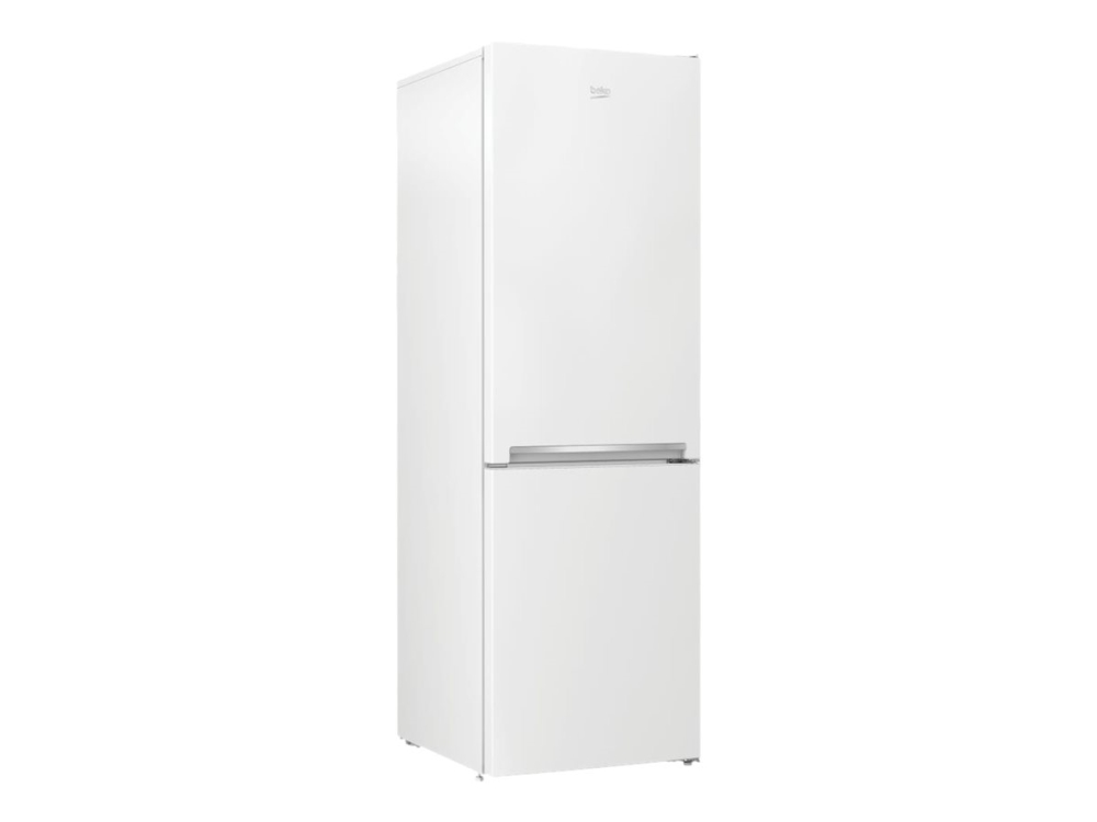 Beko Rcsa366k40wn - Køleskab/Fryser - Bund-Fryser - Bredde: 59.5 Cm - Dybde: 67 Cm - Højde: 185.2 Cm - 343 Liter - Klasse E - Hvid