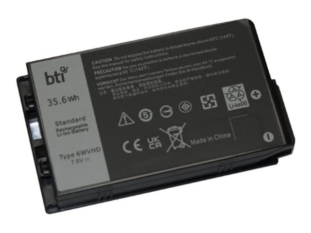 Bti - Batteri Til Bærbar Computer (Svarende Til: Dell 451-Bddy) - Industriel Genopladelig Batteri - Litiumion - 4680 Mah - 36 Wh - Sort