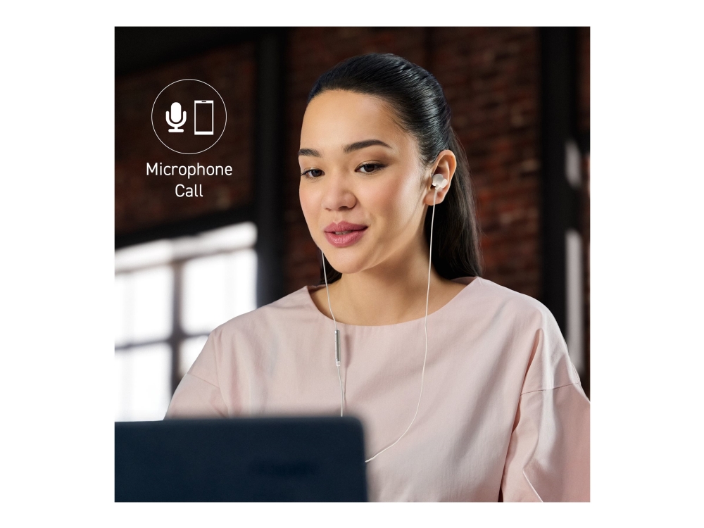 Panasonic Rp-Tcm225 - Øreproptelefoner Med Mik. - I Øret - Kablet - Usb-C - Støjisolerende - Hvid