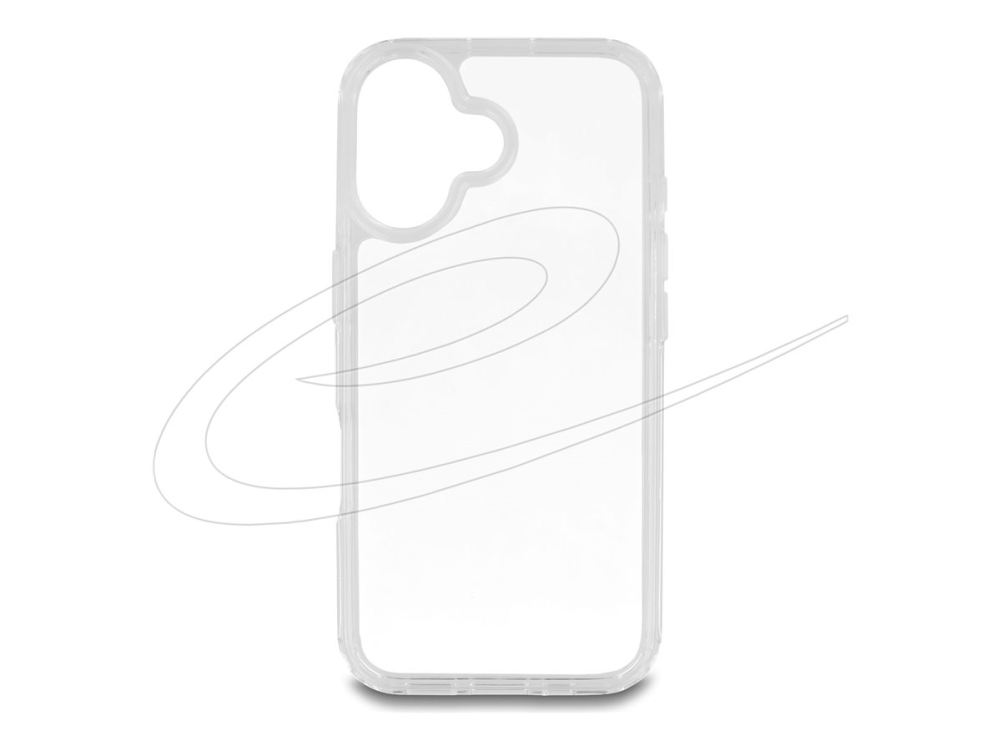 Delock - Bagsidecover Til Mobiltelefon - Termoplastisk Polyuretan (Tpu), Polycarbonat (Pc) - Klar - For Apple Iphone 16