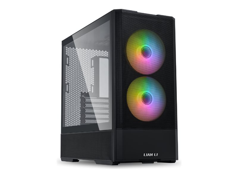 Lian Li Lancool 207 - Tower - ATX - genomskinlig sidopanel (härdat glas) - ingen strömförsörjning - svart - USB/ljud | Datorkomponenter - Datorchassin & Tilbeör - Miditower | GameStuff