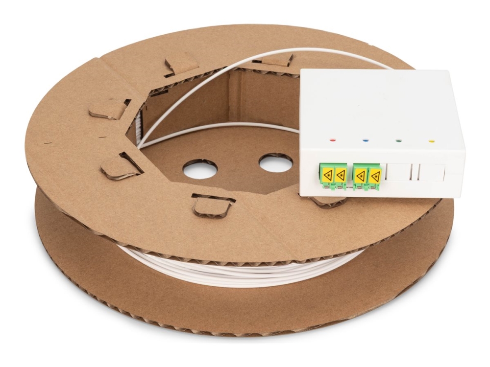 Digitus Fttx Installationskit, Vorkonfektioniert, 4-Faser, Lc/Apc Stecker, Länge 30 M, 30 M, Ftth, Lc, 2X Lc