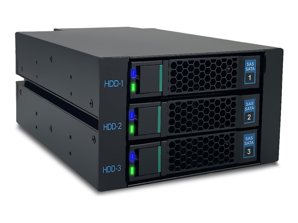 Fantec Wr-C2131-6G - Gehäuse Für Speicherlaufwerke - Sas/Sata (6G) Backplane Für 3 X 3,5"/2,5" Hdd/Ssd Mit Lüfter - 2,5" / 3,5" Gemeinsam Genutzt (6,