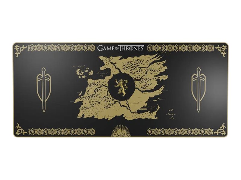 Lexip X TSUME - Musmatta - flexibel mjuk mikrostrukturerad yta - XXL-storlek - Lannister Game of Thrones - svart, gul | Spel - Gamingmöss & Tangentbord - Gaming möss | GameStuff