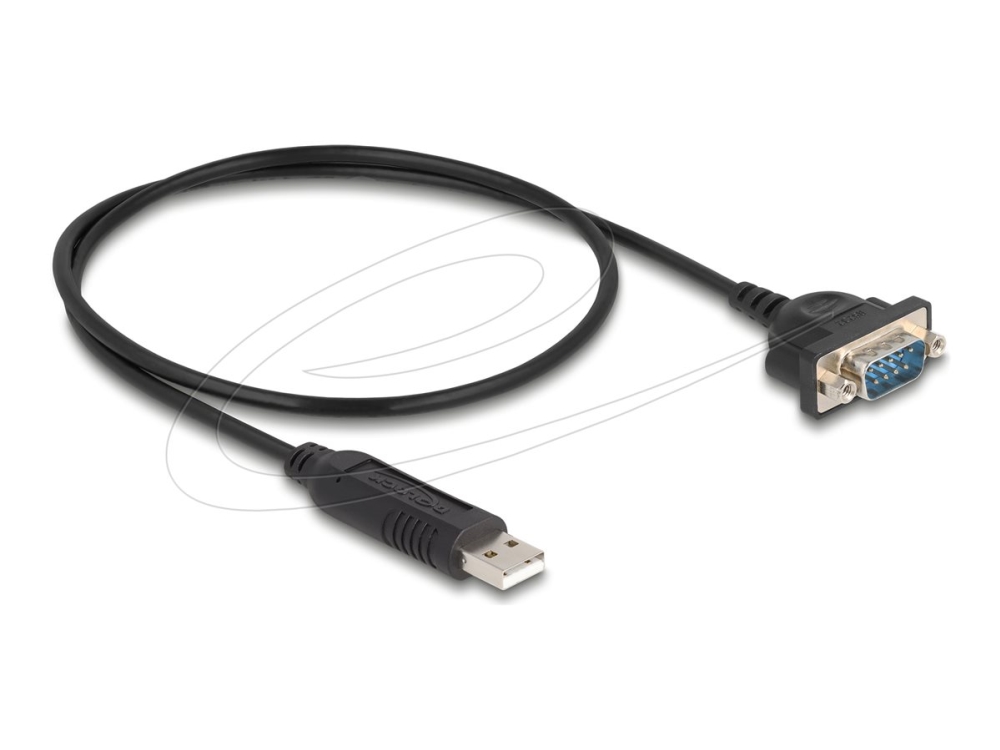 Delock - Seriel Adapter - Usb 2.0 - Rs-232 - Sort