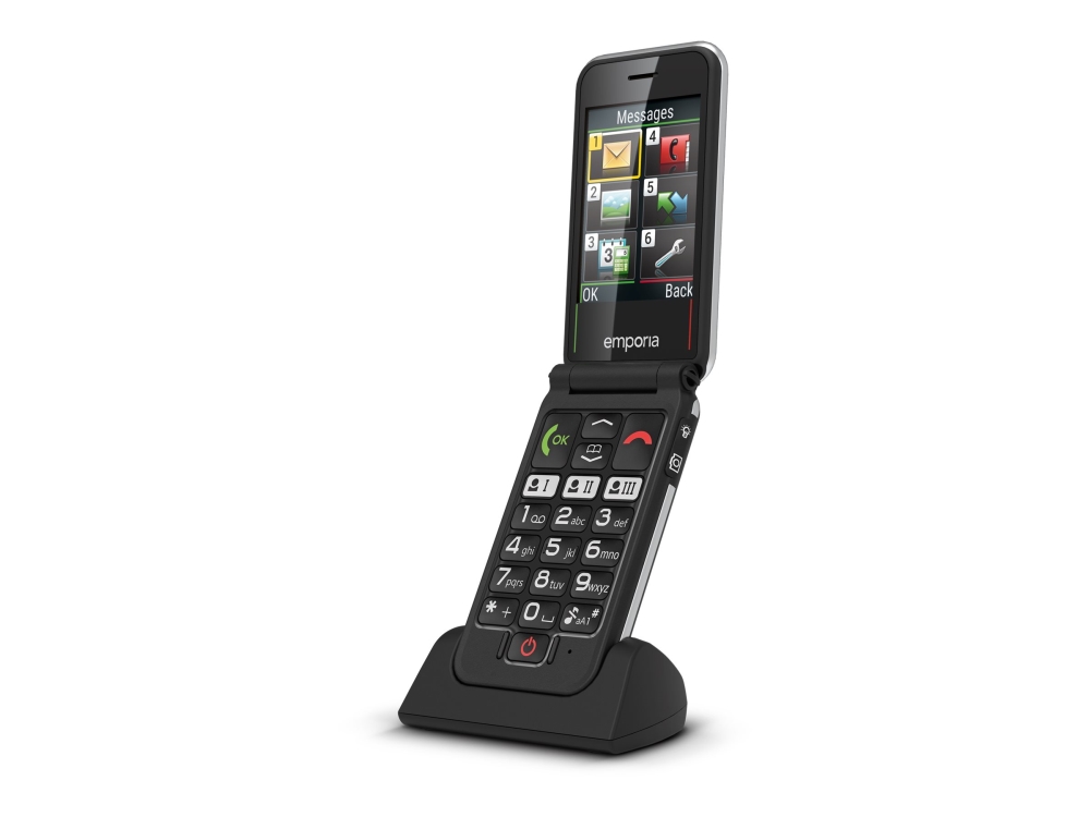 Emporiajoy-Lte - 4G Funktionstelefon - Ram 64 Mb / Intern Hukommelse 128 Mb - Microsd Slot - Lcd-Skærm - 240 X 320 Pixels - Rear Camera 2 Mp - Blå