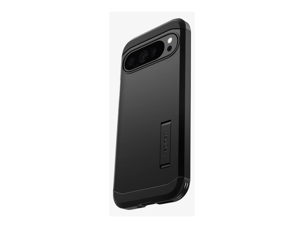 Spigen Tough Armor - Bagsidecover Til Mobiltelefon - Termoplastisk Polyuretan (Tpu), Polykarbonat, Stødskum - Sort - For Google Pixel 9 Pro Xl