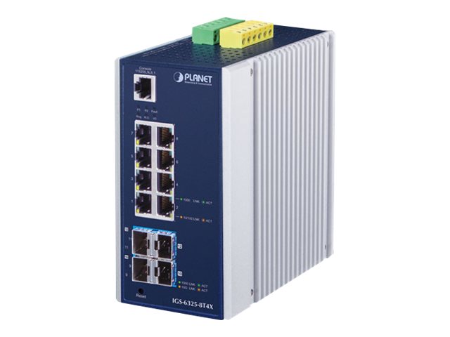 Planet Igs-6325-8T4x, Managed, L3, Gigabit Ethernet (10/100/1000), Vollduplex, Wandmontage