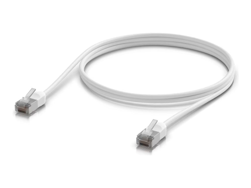 Ubiquiti UniFi - Patchkabel - RJ-45 (han) til RJ-45 (han) - 1 m - 3.5 mm - afskærmet - CAT 6a - booted, udendørs, robust - hvid