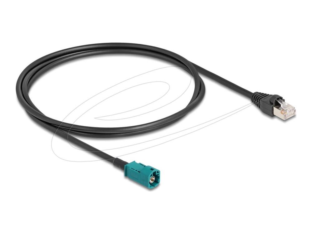 Delock - Netværkskabel - Hsd Z (Han) Til Rj-45 (Han) - 1 M - 4.6 Mm - Sort
