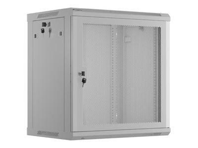 Lanberg 19" 12U 600X450 Grau Perforierte Tür Einbaurack (Flat Pack)