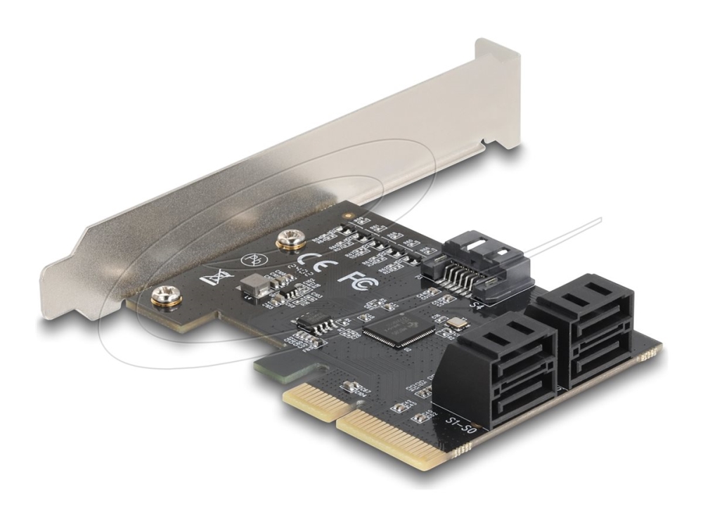 Delock - Interfaceadapter - Sata 6Gb/S - Lavprofil - Pcie 3.0 X4