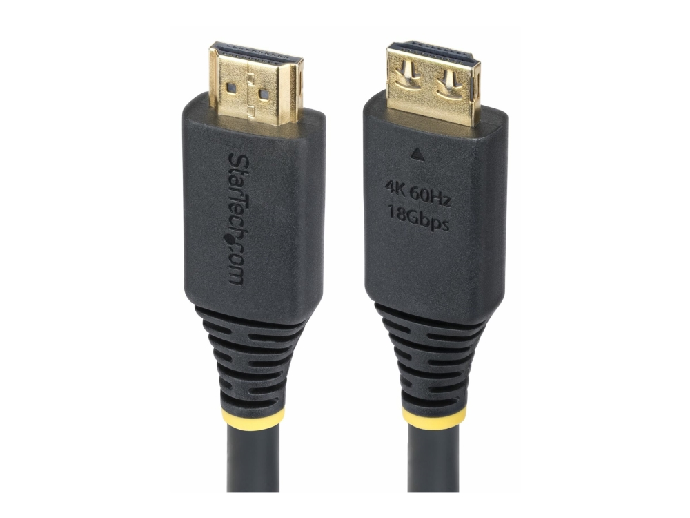 Startech.Com 5M (16Ft) High Speed Hdmi Cable With Gripping Connectors, 4K 60Hz/1440P 144Hz, Hdr10/Hdcp 2.2/Arc, 18Gbps, Uhd Hdmi Cord For Tv/Monitor/