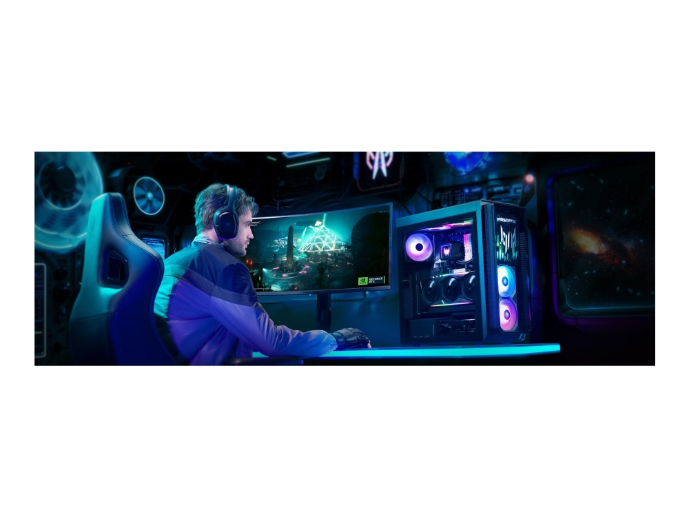Acer Predator Orion 7000 Po7-660 - Tower Gaming - Core Ultra 7 265Kf / Op Til 5.5 Ghz - Ram 32 Gb - Ssd 2.048 Tb - Geforce Rtx 5080 - Gigabit Etherne