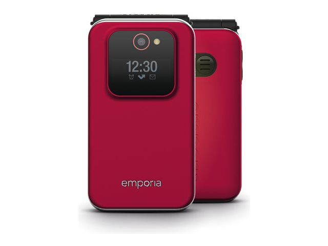 Emporiajoy - Funktionstelefon - Ram 64 Mb / Intern Hukommelse 128 Mb - Microsd Slot - 240 X 320 Pixels - Rear Camera 2 Mp - Rød