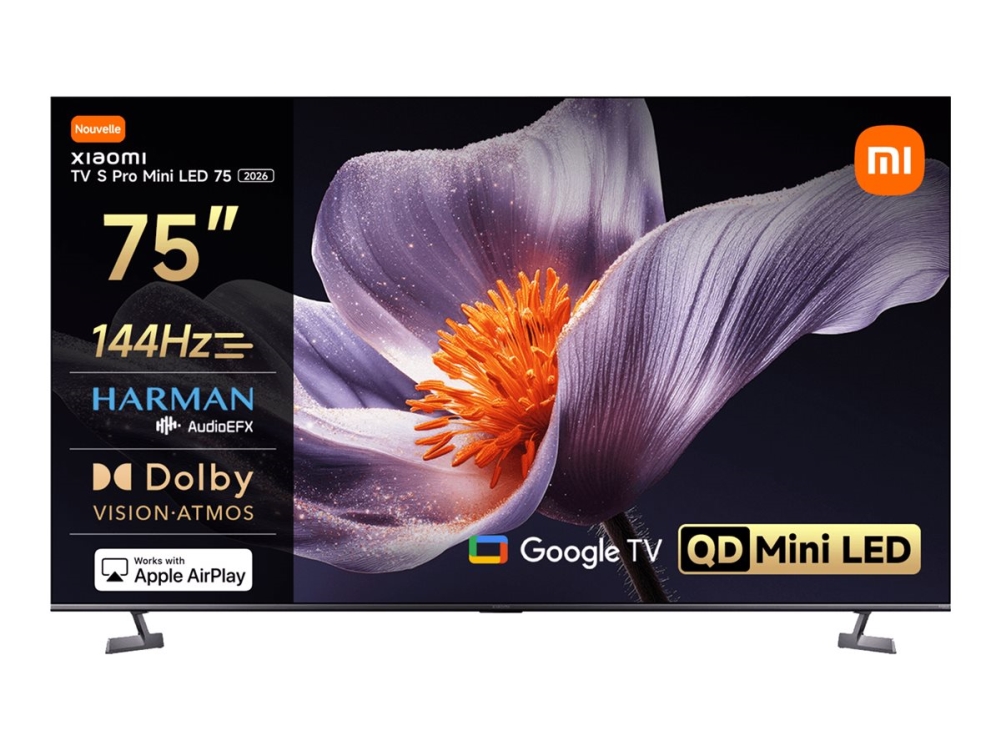 Xiaomi TV S Pro, 190,5 cm (75), 3840 x 2160 pikseliä, QD-Mini LED, Älytelevisio, Wi-Fi, Harmaa