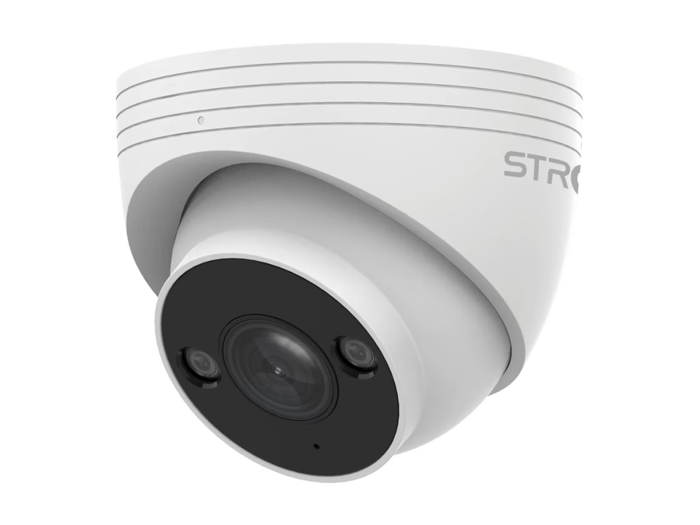 Strong Tur05dl0-P - Netværksovervågningskamera - Kanontårn - Farve (Dag/Nat) - 5 Mp - Audio - Ethernet 10Base-T/100Base-T - H.265+ - Dc 12 V / 48 V /