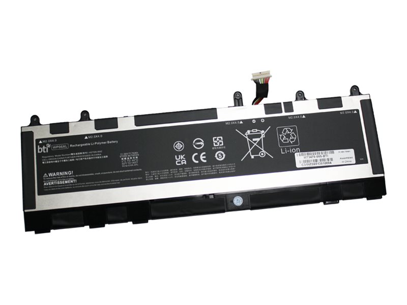 Bti - Batteri Til Bærbar Computer (Svarende Til: Hp M73470-005) - Litiumion - 6-Cellet - 6560 Mah - 76 Wh