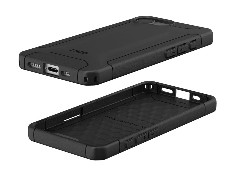 Uag Scout Series - Bagsidecover Til Mobiltelefon - Sort - For Apple Iphone 16E