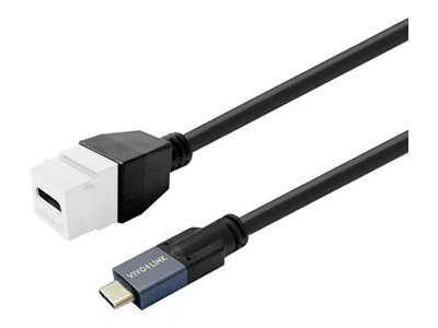 Vivolink Pro - Usb-Kabel - 24 Pin Usb-C (Han) Til 24 Pin Usb-C (Hun) Nøglesten - Usb 3.2 Gen 2 - 20 V - 5 A - 2 M - 4K30 Hz Support, Op Til 20 Gbps D
