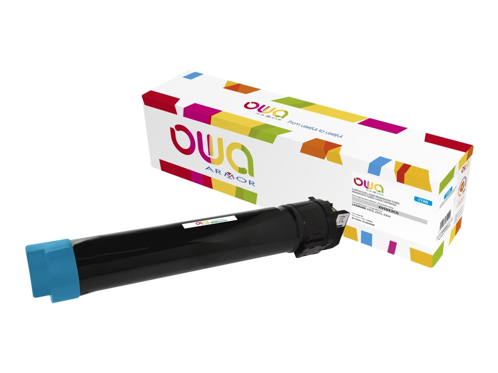Armor - Cyan - Genproduceret - Tonerholder (Alternativ Til: Lexmark X950x2cg) - For Lexmark X950de, X950dhe, X950dte, X952, X952de, X952dhe, X952dte,