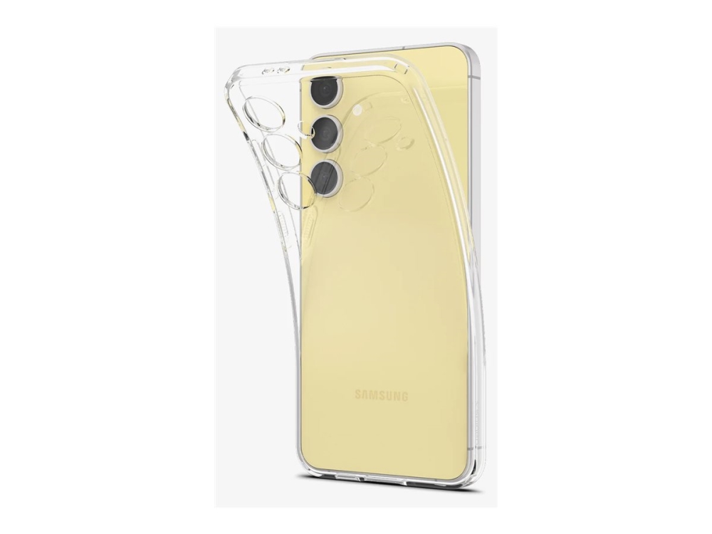 Spigen Liquid Crystal - Bagsidecover Til Mobiltelefon - Termoplastisk Polyuretan (Tpu) - Krystalklar - For Samsung Galaxy S24 Fe