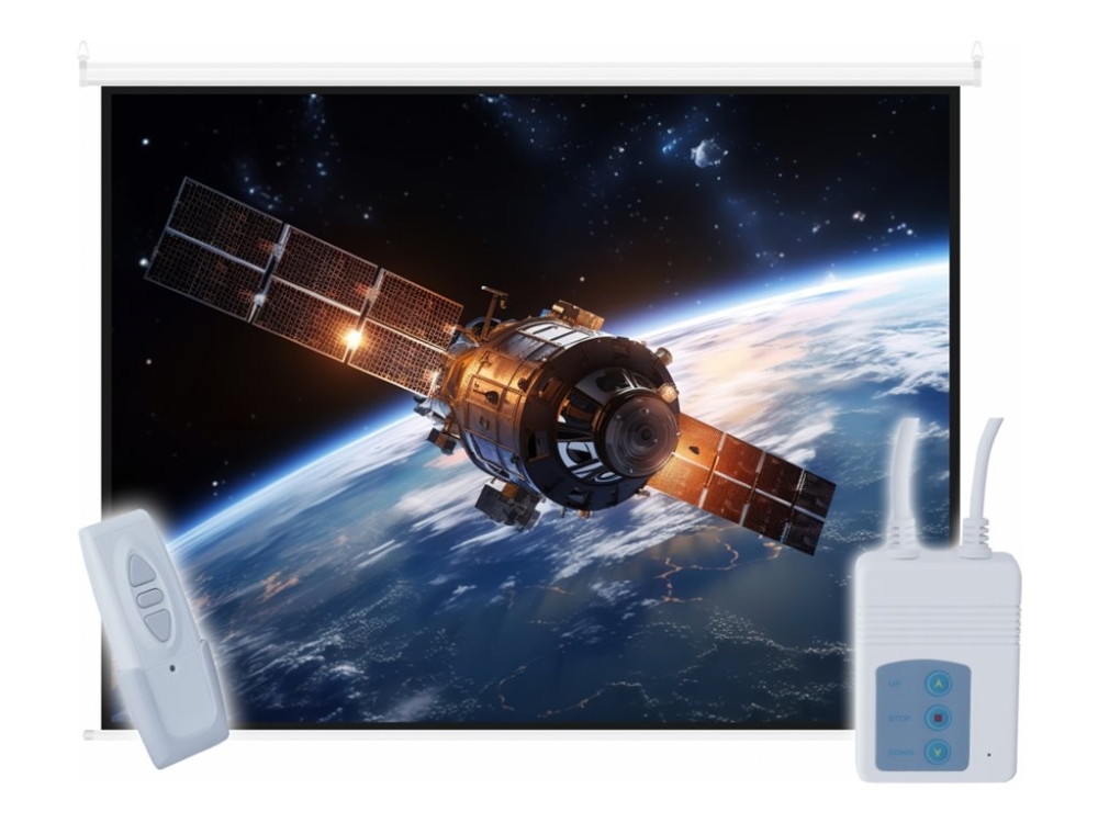 ART E120 - Projektorduk - takmontering, väggmontering - motoriserad - 120 (305 cm) - 16:9 - Matte White | TV, Ljud & Bild - Projektor og Projektorduk - Projektorduk | GameStuff