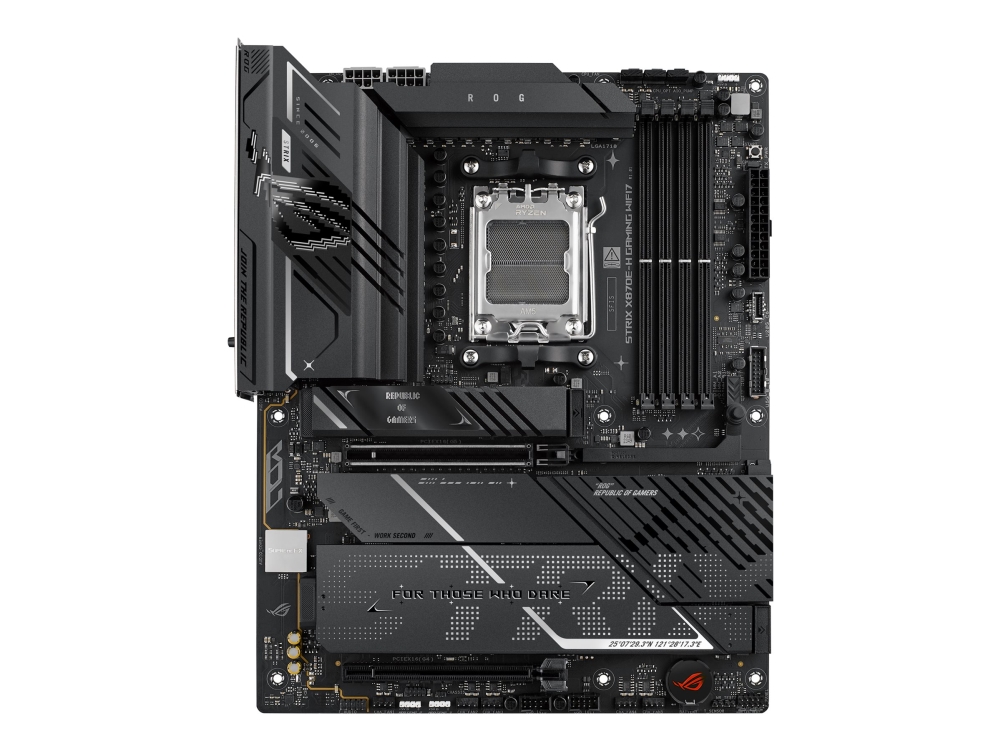 Asus Rog Strix X870e-H Gaming Wifi7, Amd, Sockel Am5, Amd Ryzen 7000 Serie, Amd Ryzen 8000 Serie, Amd Ryzen 9000 Serie, Sockel Am5, Ddr5-Sdram, 256 G