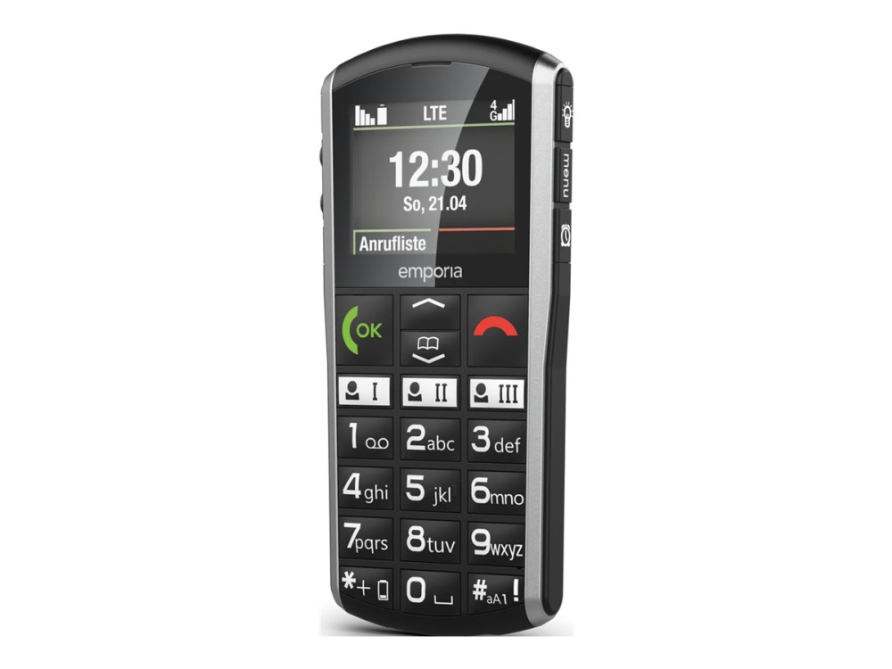 Emporia Simplicity-Lte, Balken, Single Sim, 5,08 Cm (2"), Bluetooth, 1200 Mah, Schwarz, Silber