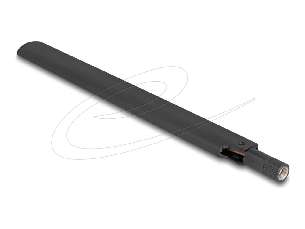 Delock Wifi 6 Antenne Rp-Sma Stecker 3 - 6 Dbi Omnidirektional Mit Kippgelenk Schwarz