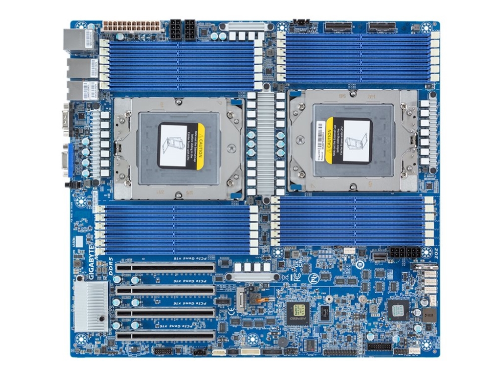 Gigabyte Mz73-Lm1, Amd, Sockel Sp5, Amd Epyc 9004, Ddr5-Sdram, Dimm, 4800 Mhz