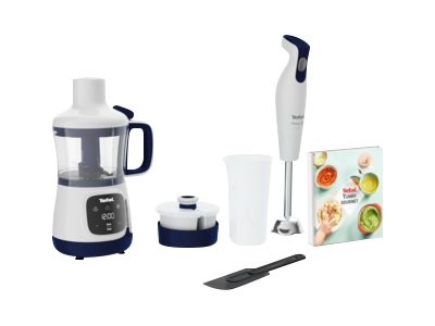 Tefal Yummy Gourmet HB55W430 - Stavblender - 600 W - hvid/blå