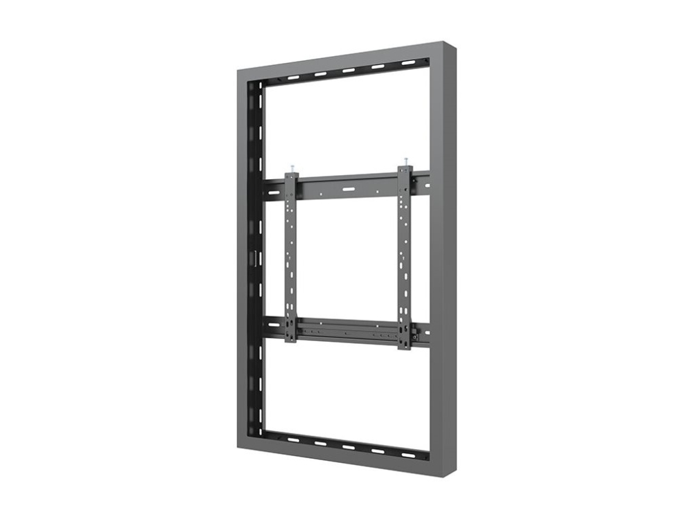 Multibrackets M Pro Series - Indelukke - Medium - For Digitalt Skiltepanel - Høj Lysstyrke - Stål - Sort, Ral 9005 - Skærmstørrelse: 50" - Vægmonterb